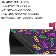 Mardi Gras Casella Postale Copre Perline Magnetiche Carnevale Grande Posta Casella Involucri Giardino Cortile Decorazione Casa Oversize Dimensioni 64,8 cm X 53,3 cm