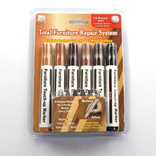 Macabolo Kit di Riparazione per mobili, in Legno, Pennarello in Cera con Kit di affilatura per Macchie, Graffi, Legno, Pavimenti, tavoli, scrivanie