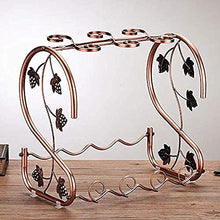 KANJJ-YU Portabottiglie in ferro da stiro, porta bicchieri da appendere a casa, porta bicchieri in stile europeo ornamenti interni da scrivania cucina cremagliera decorazioni Art Craft vino