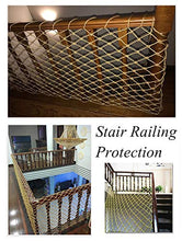 Rete Protettiva,Rete a Fune Rete Di Balcone Giardino Storage Luggage Cargo Corda Net Nylon Net Gattier,per Ringhiera Scale Proteggere Recinzioni Piante Recinto Trellis Party Foto Appeso,3" 5/16"