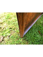 Irony24 - Paravento in ruggine, 150 x 65 cm, con ancoraggio a terra