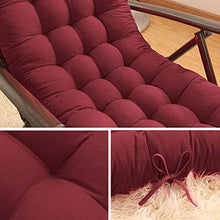 Lounge Cuscino in Cotton per Sedia A Dondolo Confortevole Cuscini Lungo per Sedia Pieghevole,Sedia in Rattan (125 X 45 X 8 Cm)