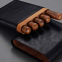 Pelle portasigari portatile Case Case Cigar Cinque pacchetto sigaro da viaggio in pelle portasigari Cigar Box idratante Confezione regalo lucidato a mano Exquisite spazzolato la struttura