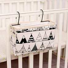 litty089 - Borsa portaoggetti da Appendere alla Parete con Gancio, Adatta per Telefono, Libro, Decorazione per dormitorio, Comodino Cervo nella Foresta