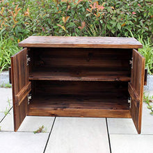 Cassapanche e bauli Giardino armadi carbonizzato solido scarpe di legno Veranda Modifica Sgabello Garage utensili e articoli vari Governo di immagazzinaggio esterna Balcone Cortile Governo di immagazz