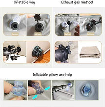 Lettino da viaggio Lettino da viaggio gonfiabile letto estraibile Schienale materasso di aria domestica addensare portatile pieghevole Campeggio Bed con pompa elettrica for Interni Esterni 6-3