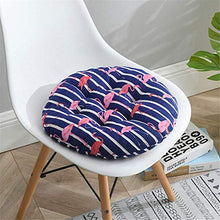 Pillowcase 2 Confezioni di Cuscini Imbottiti per sedie Portatili, Cuscini per sedili in Cotone e Lino, Cuscini Rotondi Antiscivolo per Giardini Esterni, uffici e soggiorni (A2, 40 * 40 cm)