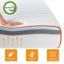 Maxzzz Materasso Singolo con Design Ventilato da 20 cm, 80x190cm, Materasso in Memory Foam con Gel e Carbone di Bambù, Fodera Lavabile, Materasso Antiacaro e Anti-allergia, CertiPUR
