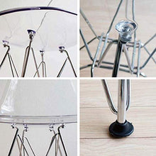 HLR Sedie da Sala da Pranzo Gambe Schienale Trasparente Metallo Pranzo Sedia in plastica for Famiglia Soggiorno Sala da Pranzo