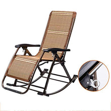 Sedia a dondolo da giardino pieghevole reclinabile da esterno regolabile con dondolo a gravità zero (colore: F)