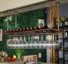 WLABCD Portabampa Del Vino Home Red Holder Ristorante Bar S, Portabicchieri Di Vino Appeso a Testa in Giù in Acciaio Inox Vino in Acciaio Inox Rack Di Vetro Vino Portabicchieri Sottosopra,120X30 Cm,