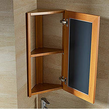 ZQ- Armadietto Angolare con Specchio per Bagno in Alluminio, Mobiletto Triangolare con Rack, 33 × 66 × 24 Cm ^_^