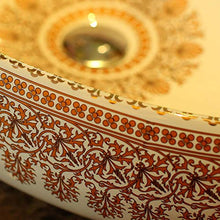 Lavandino del bagno della pittura della mano di stile dell'annata dell'Europa Lavabo di arte del bagno del lavabo del controsoffitto di arte