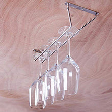 Aomerrt 27/35 / 55cm 3 Dimensioni Supporto per calici per portabottiglie in Vetro da Vino sotto Il Mobile Home Bar Pub, 27CM
