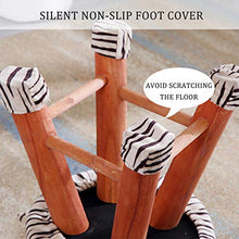 lovehouse Legno Sgabello A Piedi Animale per I Bambini,Imbottita Giro-su Pouf Sedile Imbottito CSU Coperchio Rimovibile,Reparto Nesuatale Soggiorno Pouf Riposo del Piede Sgabello Canguro 22x28cm