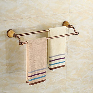 MBYW Portasciugamani Moderno Portasciugamani Elegante per Il Bagno di Moda Portasciugamani Vintage in Acciaio Inox Europeo Antico Porta Accessori da Bagno Porta Asciugamano con Barra in Ottone