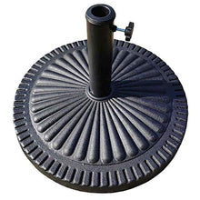 Trueshopping Base per Ombrellone da 14 kg-Base Pesante per Ombrellone da Giardino e Patio Durevole e con Motivo Decorativo - Adatto per Pali per Ombrelli da 32 e 48 mm