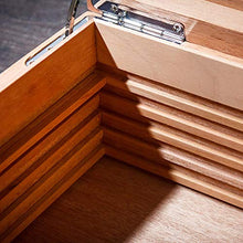 Cigar Box, Cigar Humidor, Humidor, Legno di Cedro Cigar Box, Durevole, può Contenere da 80 a 100 Alta qualità (Size : 40x26x17cm)