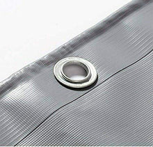 MTYLX Telo Multiuso per Esterni ， Telo, Telo Impermeabile su Due Lati in Pvc Resistente Copertura per Conigliera Di Pollo Telo Grigio,Grigio,3X4M