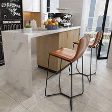 TGhosts Sedia da Bar in Ferro battuto in Stile Nordico Ktv Scrivania da Ufficio Sedia dedicata Sedia Alta Creativo in Pelle Semplice Sgabello da Bar Sgabello Alto
