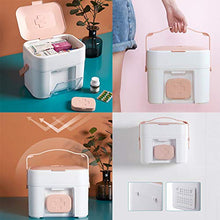 MYHZH Multistrato Medicina Box, può Essere a Parete e Portatile, di Grande capacità Portatile out-Patient Box Medica, Famiglia Emergenza Medicina Storage Box,Rosa