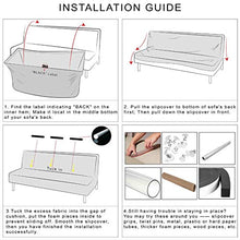 OKJK Copridivano Senza Braccioli, Copri Divano Avvolgente Pieghevole all-Inclusive, Fodera per Divano Letto Senza Braccioli, Senza Copridivani per Bracciolo (Color 3,S 160-195cm)