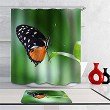 LIYAN Combinazione Bagno. Immagini Chiare E Colori Vivaci Rendono Il Tuo Bagno Pieno di Vita. Accessori da Bagno. La Farfalla. Foglie Verdi.