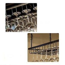 YWYW Portabottiglie portabottiglie Europeo in Ferro battuto portabicchieri da Champagne Adatto per Bar ristoranti cucine (Nero) (Dimensioni: 90 * 35 cm)