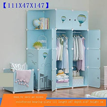 TWDYC Portable Armadio Guardaroba Rack Pieghevole Armadio Cabinet Multifunzionale Antipolvere e umidità Mobili Camera da Letto