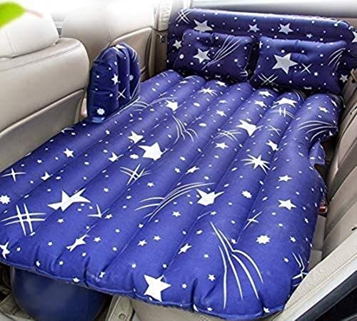 HongLianRiven Lettino da Viaggio Letto Gonfiabile Air Car Bed Auto Universale Comfort di Viaggio Cuscino del Sedile Bambino Materassino Cuscino d'Aria con Air Pump, Campeggio Esterno Viaggio Pad 5-19