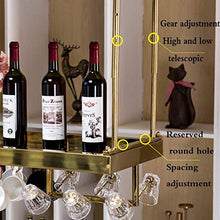 YZ-YUAN Portabottiglie da soffitto Industriale Durevole con Gancio per Tazza Portabottiglie da Appendere in Metallo Accessori per Vino Portabottiglie da Appendere a Testa in Giù Portabottiglie in ve