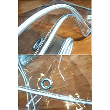 Impermeabile Trasparente Telone Telo Copertura All'aperto con Occhielli, Anti età Resistente allo Strappo PVC Teloni Occhiellato Pesante, Personalizzabile (Color:Clear) (Size : 3.8 * 8M)