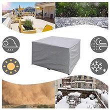 Copertura Mobili Giardino, Coperture per Tavolo Impermeabile Rettangolare Poliestere Anti-UV, Teloni per Divano da Esterno Sedia Copri Protettiva, Silver, Antivento/Pioggia,210 * 140 * 80cm