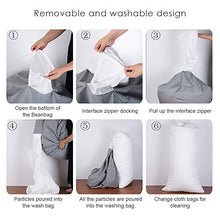 Gutyan Cuscino per Divano Cuscino per Pavimento Cuscino per Divano Divano Semplice Design Coperta per Lettino Pigro da Interno per Adulti E Bambini Senza Ripieno