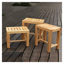 JDJD Doccia Sedile Anticorrosione Bagno Sgabello Wash Piedi Anziani Bagno Sgabello da Doccia in Camera Cambiare Le Scarpe Sgabello Casa di Legno Solido Pranzo Sgabello (Color : 1)