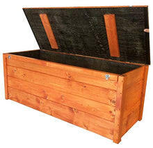 TOTAL WOOD 2012 Cassapanca in Legno per Esterno 150x40x45 cm Color Mogano con Guaina Interna Anche su Misura