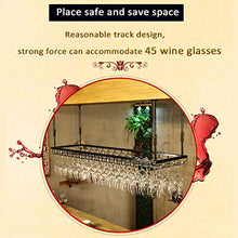 HLL Wine Rack, Organizzare cucina tazza del vino della cremagliera per la cucina decorazione della barra Organizzatore, Hanging Wine Glass Cup Rack regolabile Altezza Larghezza bottiglia dell'organiz