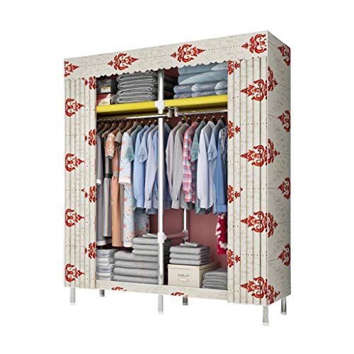 Foldable Closets Armadio Armadio Pieghevole in Tessuto Armadio, Ideale per Soggiorno, Camera da Letto, Garage, seminterrato 130 * 45 * 170 cm, Sono Disponibili Tre Colori