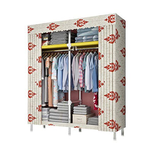 Foldable Closets Armadio Armadio Pieghevole in Tessuto Armadio, Ideale per Soggiorno, Camera da Letto, Garage, seminterrato 130 * 45 * 170 cm, Sono Disponibili Tre Colori