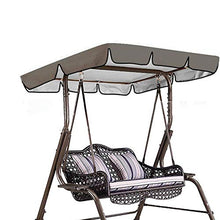 JX-PEP Copertura a baldacchino da Esterno, Copertura di Ricambio per Oscillazione Impermeabile Custodia per Oscillazione Impermeabile per Patio Giardino Piscina,Grigio,249 * 185 * 18cm