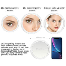 B Beauty Planet Specchio ingranditore da 12,7 cm con ventose, utilizzabile per l'applicazione del trucco, pinzette, rimozione di punti neri e imperfezioni (Viola)