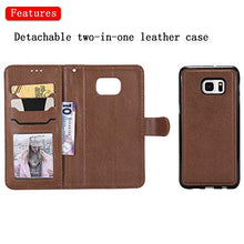 Bear Village Cover Galaxy S6 Edge Plus, Custodia Premium Flip Custodia per Samsung Galaxy S6 Edge Plus, Custodia con Porta Carte e Chiusura Magnetica, Marrone