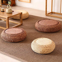 LTINN Tappetini in Rotondo Tatami Tessuti a Mano, ecologici, nessun Odore, Struttura in Legno massello, robusti e durevoli, Adatti per la Cerimonia del tè in casa