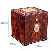 100 Cigar Humidor Dispositivo Di Raffreddamento Household Sigaro Idratante Governo Legno Di Cedro Piano Verniciatura Doppio Spazio Esterno Igrometro Handmade ( Color : Red , Size : 26*26*28.8cm )