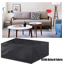 Fodere per mobili da giardino impermeabili 135x135x75cm, fodere per mobili da esterno, fodere per tavoli e sedie da patio rettangolari, impermeabili resistenti durevoli, anti-UV, set di coperture