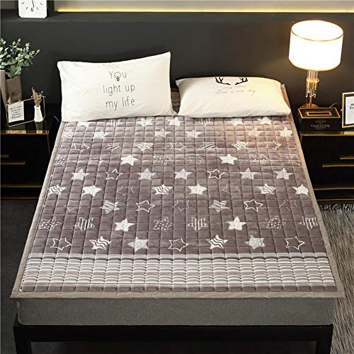 YXXCD Super Morbido Cristallo Velluto Materasso Letto Futon, Traspirante Pieghevole Materasso Terra Thick Mantieni Caldo Tatami Tappetino Giapponese Dormire Camera da Letto-b 150x200cm(59x78inch)