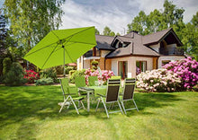 Doppler Active Auto Tilt 320 - Ombrellone a manovella, Ideale per terrazze e Giardini, Pieghevole, ca. 320 cm- Naturale
