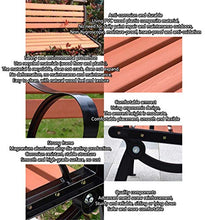 ZXF- Panchina da Giardino All'aperto, Piccola Panchina in Metallo con Sedili in Legno, Prato, Balcone, Cortile, Veranda E Interni