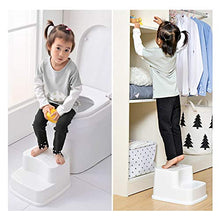 SGHH-UK WC poggiapiedi for Bambini WC WC poggiapiedi Bambino di Lavaggio della Mano Passo Passo Sgabello gabinetto alla Turca Mat Artefatto (Color : White)