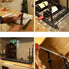 YWYW Portabottiglie Portabicchieri da Vino Portabicchieri da Vino a mensola Portabicchieri da Vino Portabicchieri da Vino Portabicchieri da Champagne Portabicchieri per Bicchieri (Dimensioni: L80 *